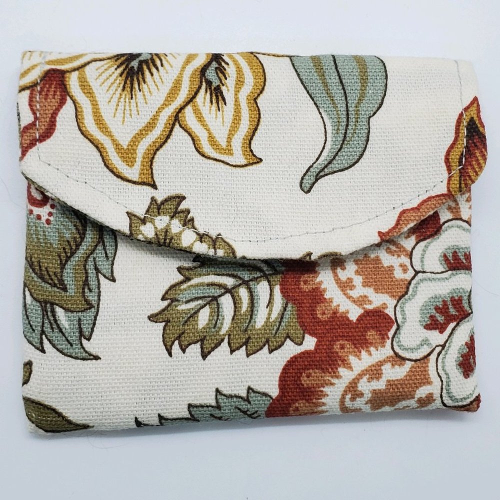 Handmade Floral Coin Pouch Small Wallet